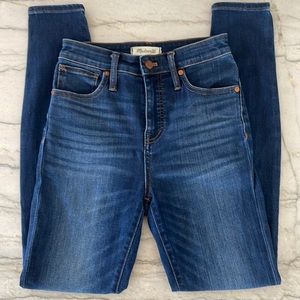 Madewell curvy high rise skinny jeans